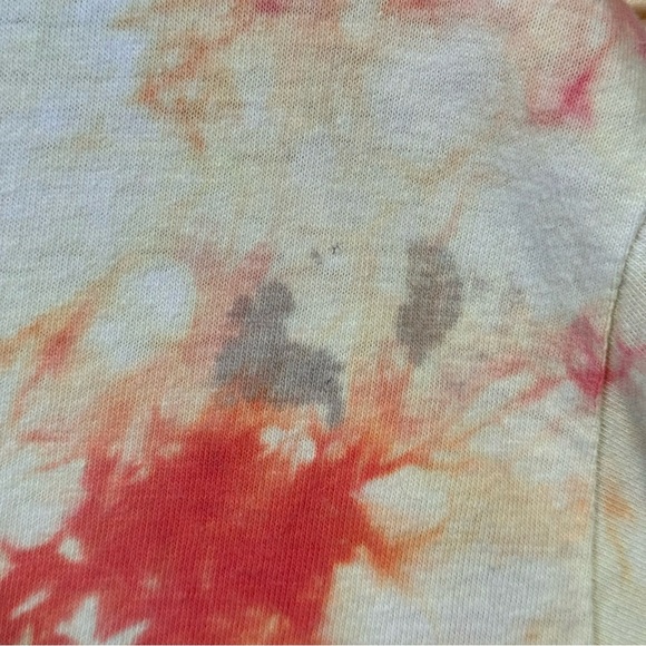 Grateful Dead Vintage 1987 “Blues for Allah” Orange and White Tie Dye Tee Size L - Picture 4 of 7